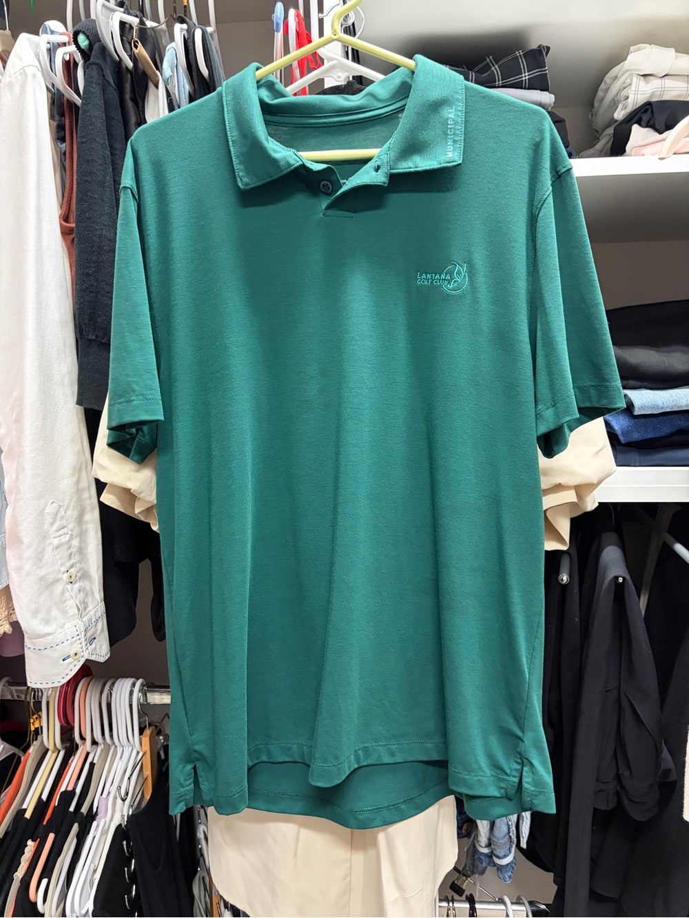 Municipal Men’s green Golf Polo Shirt L